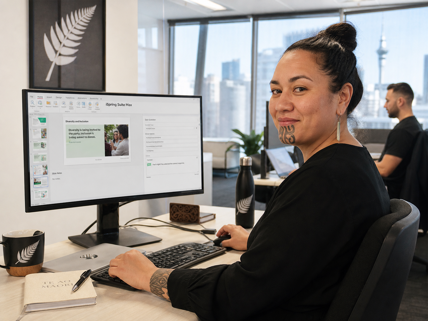 New Zealand course developer creating interactive eLearning with iSpring Suite