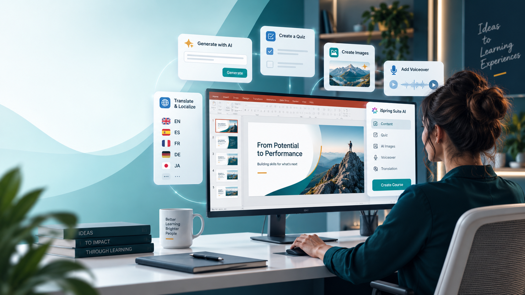 AI-assisted eLearning creation workflow
